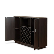 Server w/Wine Rack & Cup Holder