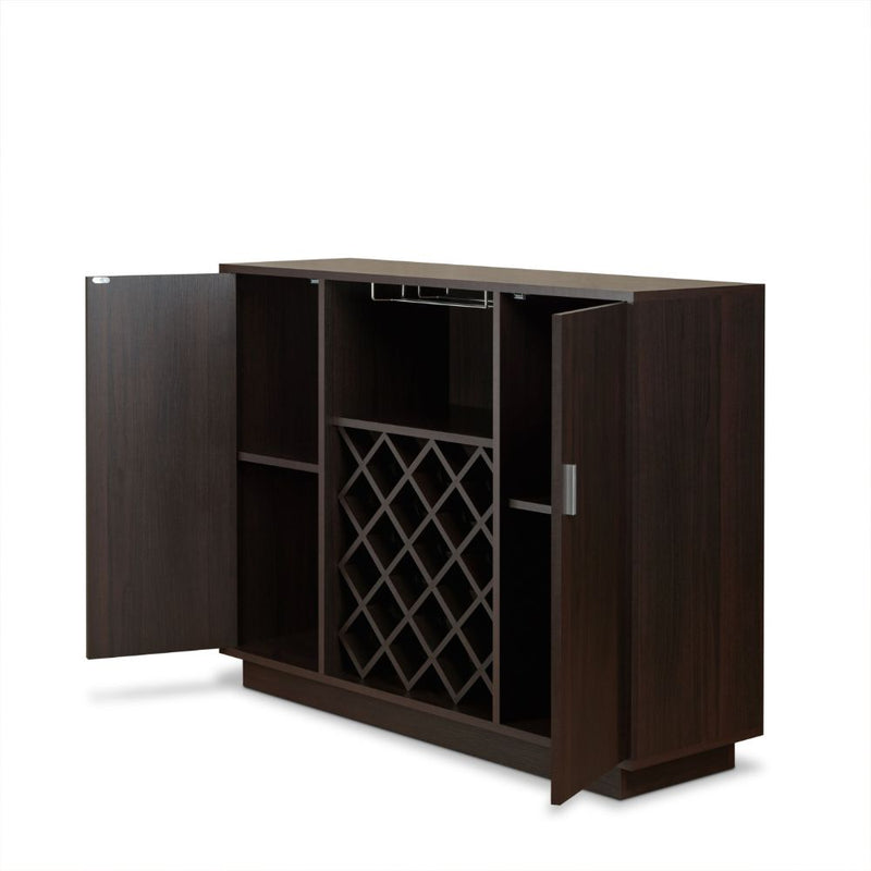 Server w/Wine Rack & Cup Holder