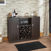 Server w/Wine Rack & Cup Holder