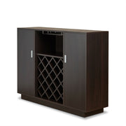 Server w/Wine Rack & Cup Holder