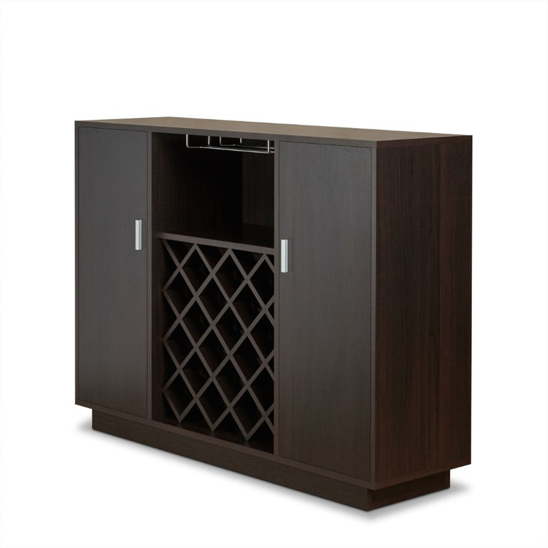 Server w/Wine Rack & Cup Holder