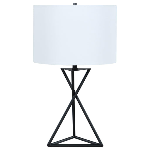 Mirio Drum Table Lamp White and Black image