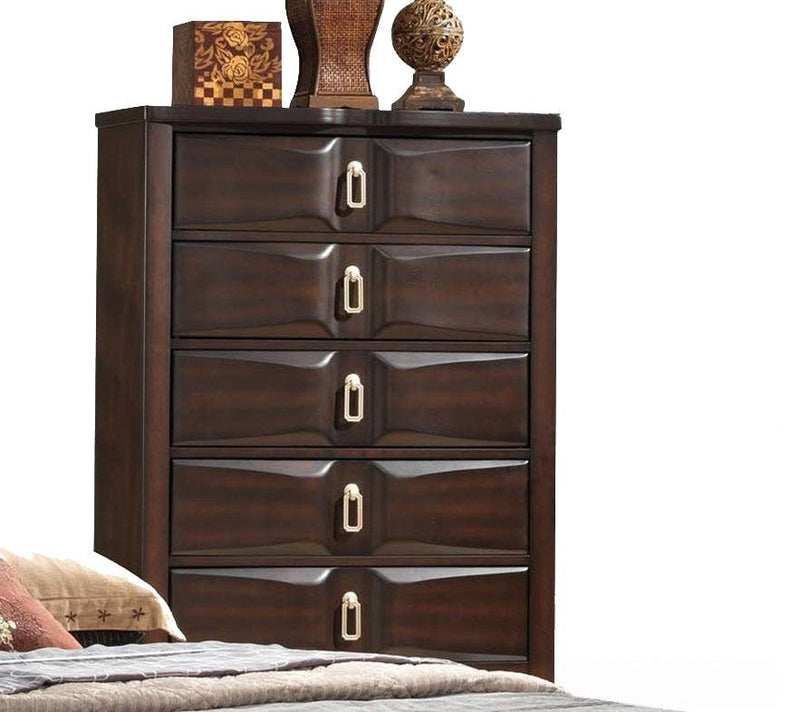 Acme Lancaster 5-Drawer Chest in Espresso 24576