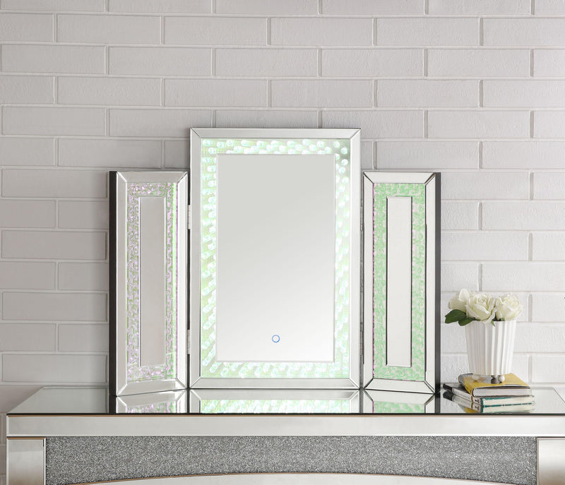 Nysa Mirrored & Faux Crystals Accent Decor (LED)