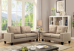 Platinum II Beige Linen Sofa & Loveseat image