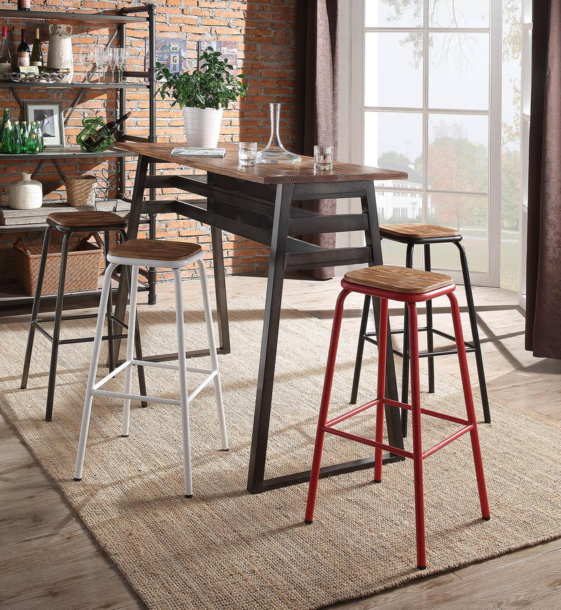 Scarus Natural & Gunmetal Bar Table