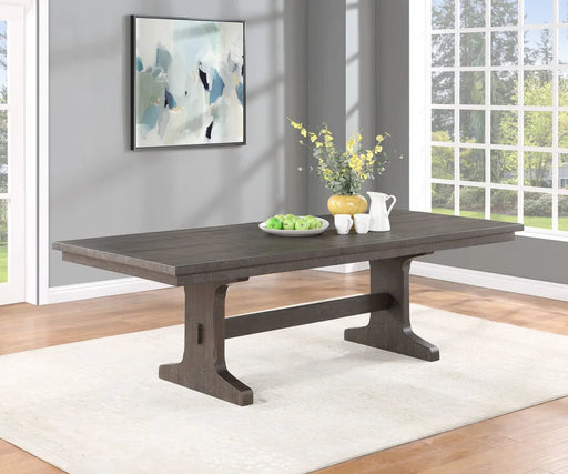 Cognac Rustic Brown Solid Wood Dining Table — 2 Sizes