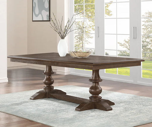 Summit Rustic Oak Farmhouse Dining Table — 2 Sizes
