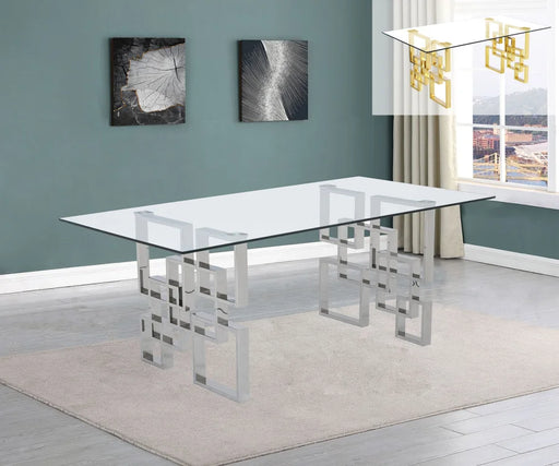 Lumière Tempered Glass Dining Table — 2 Sizes & 2 Colors