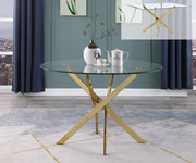 Crystal Sleek Glass Dining Table — 2 Sizes