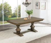 Woodland Rustic Oak Veneer Dining Table
