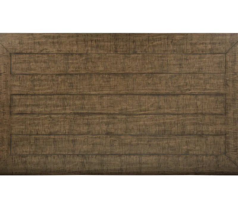 Woodland Rustic Oak Veneer Dining Table - Detail View
