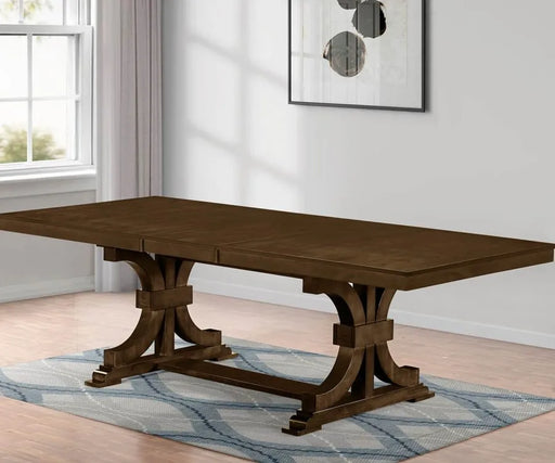 Artisan Extendable Solid Wood Dining Table — Ash & Cherry Finish