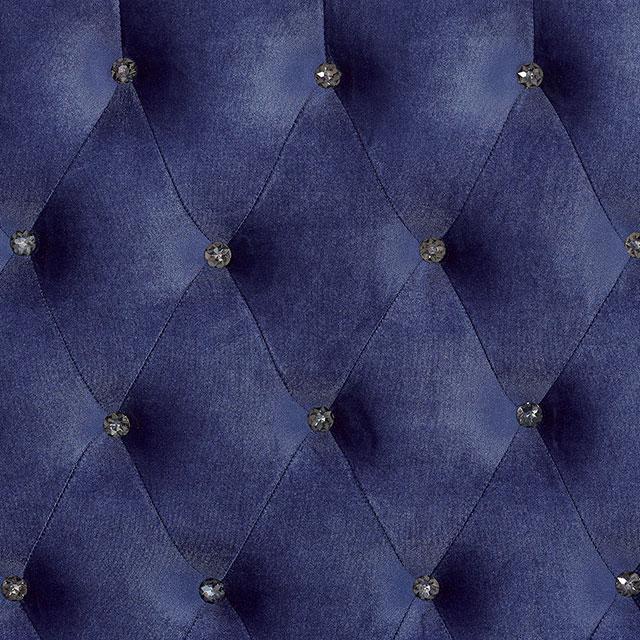 ALZIR Cal.King, E.King, & Queen Bed, Blue