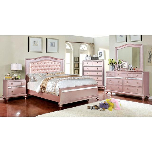 Ariston Rose Gold Twin Bed