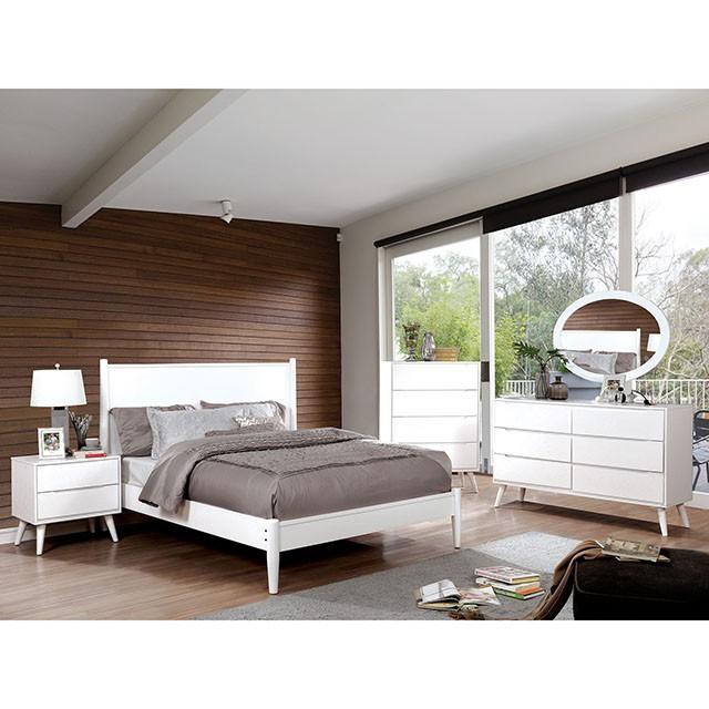 LENNART II Black & White Cal.King, E.King, Full, Queen, Twin Bed