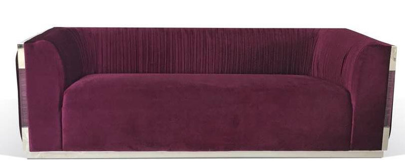 Galaxy Home Contempo Sofa in Wine GHF-808857507952