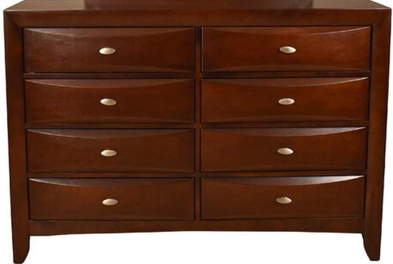 Galaxy Home Emily 8 Drawer Dresser in Cherry GHF-808857628237
