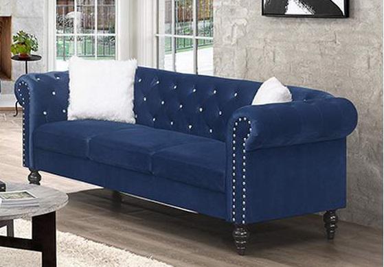 Galaxy Home Emma Sofa in Navy Blue GHF-808857729828
