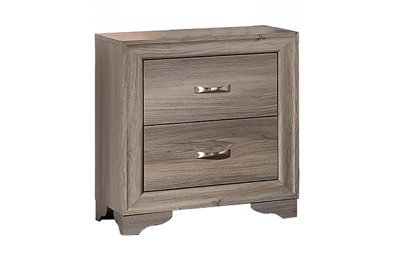 Chuint Night Stand in Espresso Bonded Leather