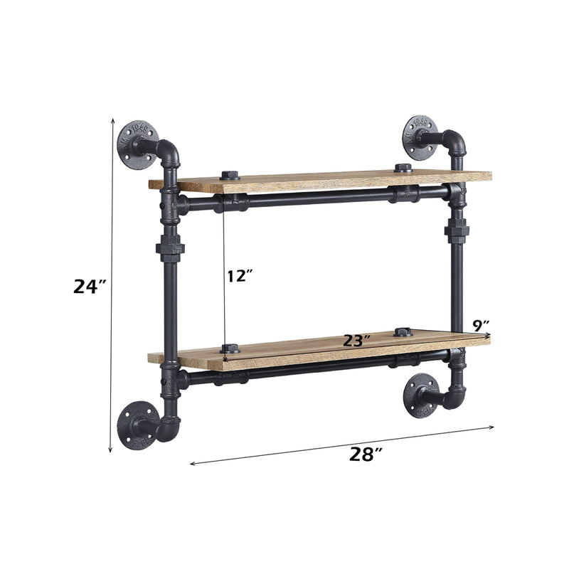 Wall Rack w/2 Shelves