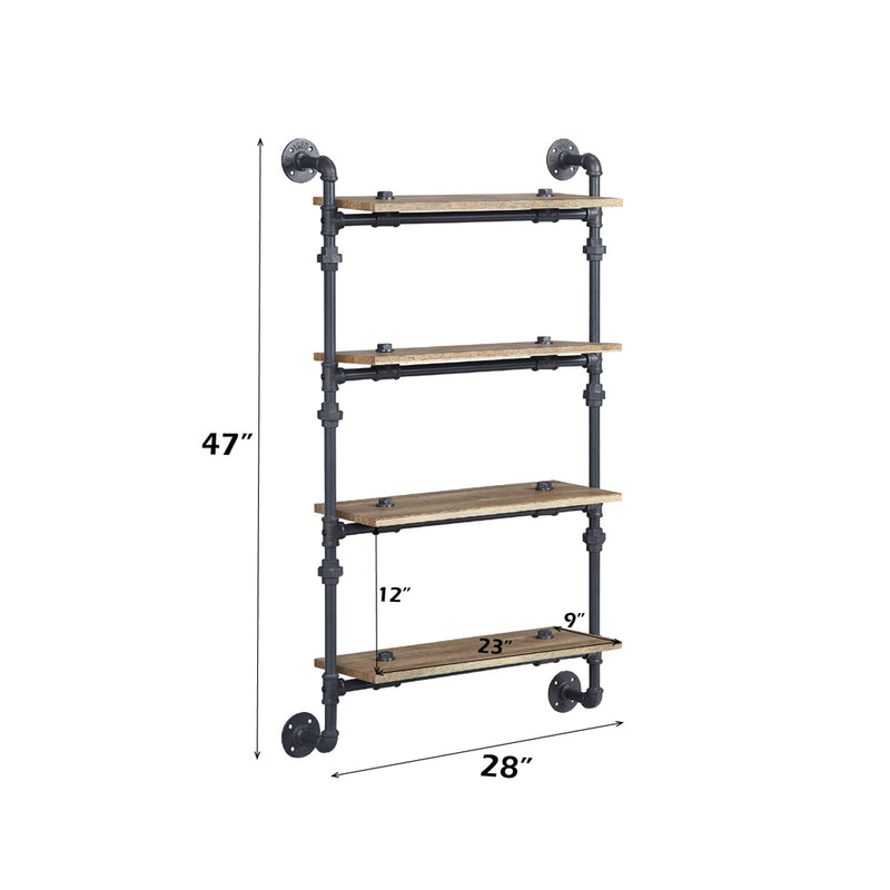 Wall Rack w/4 Shelves
