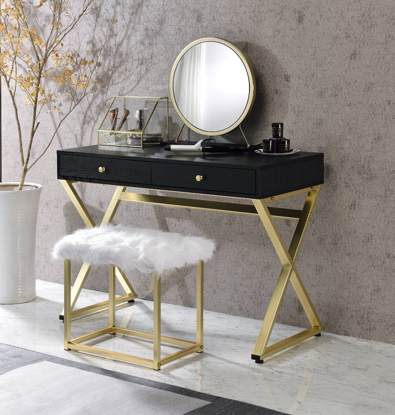 Vanity Mirror & Stool