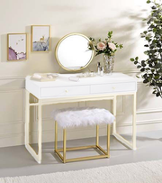 Vanity Mirror & Stool