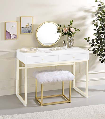 Vanity Mirror & Stool