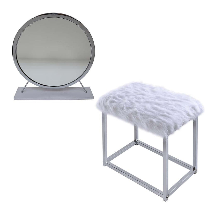 Vanity Mirror & Stool