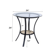 3 Pcs Table & Chairs Set