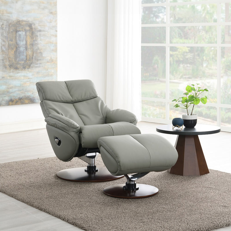 Accent Chair w/Swivel & Ottoman