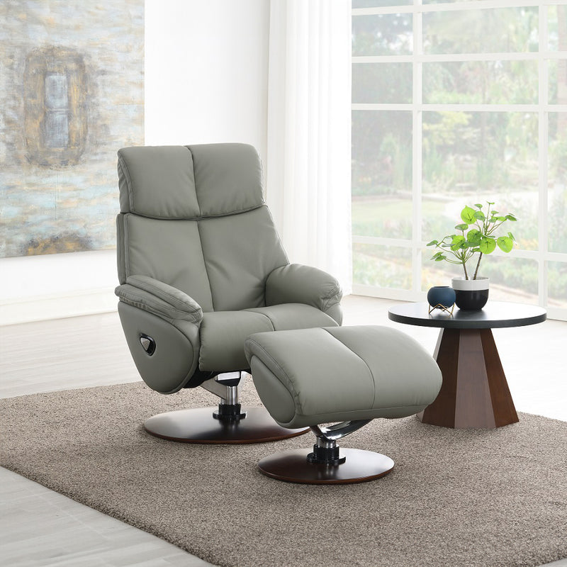 Accent Chair w/Swivel & Ottoman