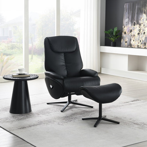 Accent Chair w/Swivel & Ottoman