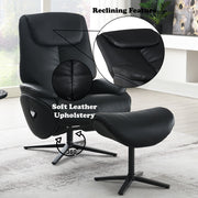 Accent Chair w/Swivel & Ottoman