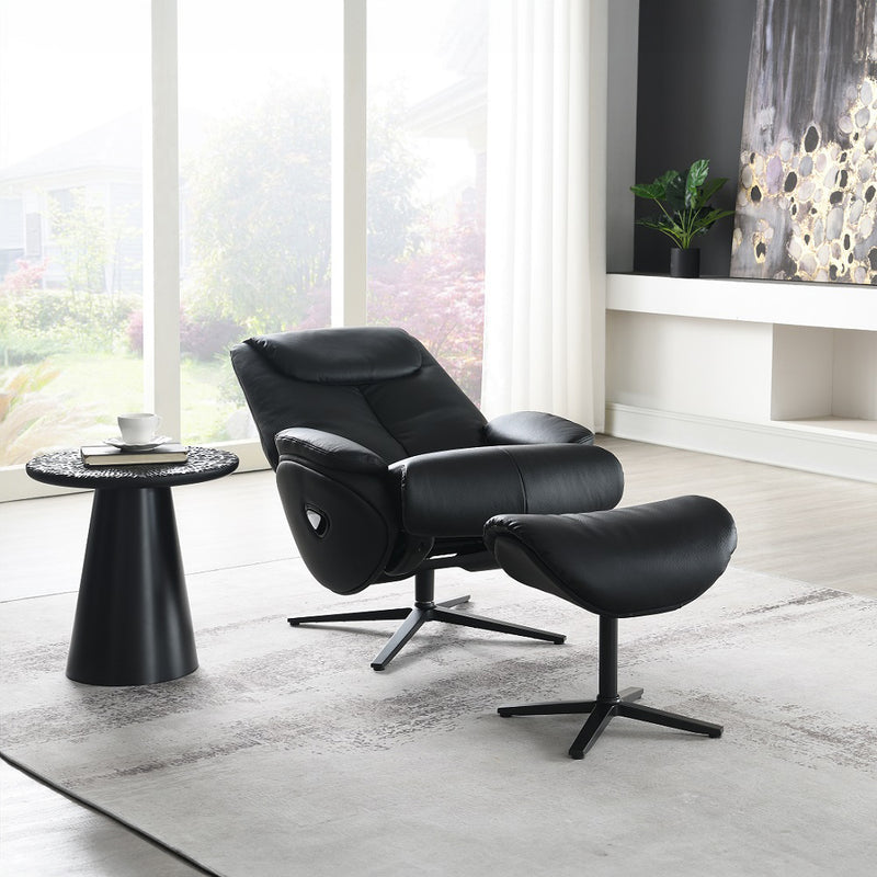 Accent Chair w/Swivel & Ottoman