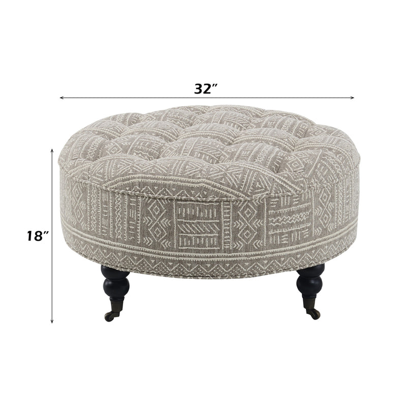 Ottoman w/Casters