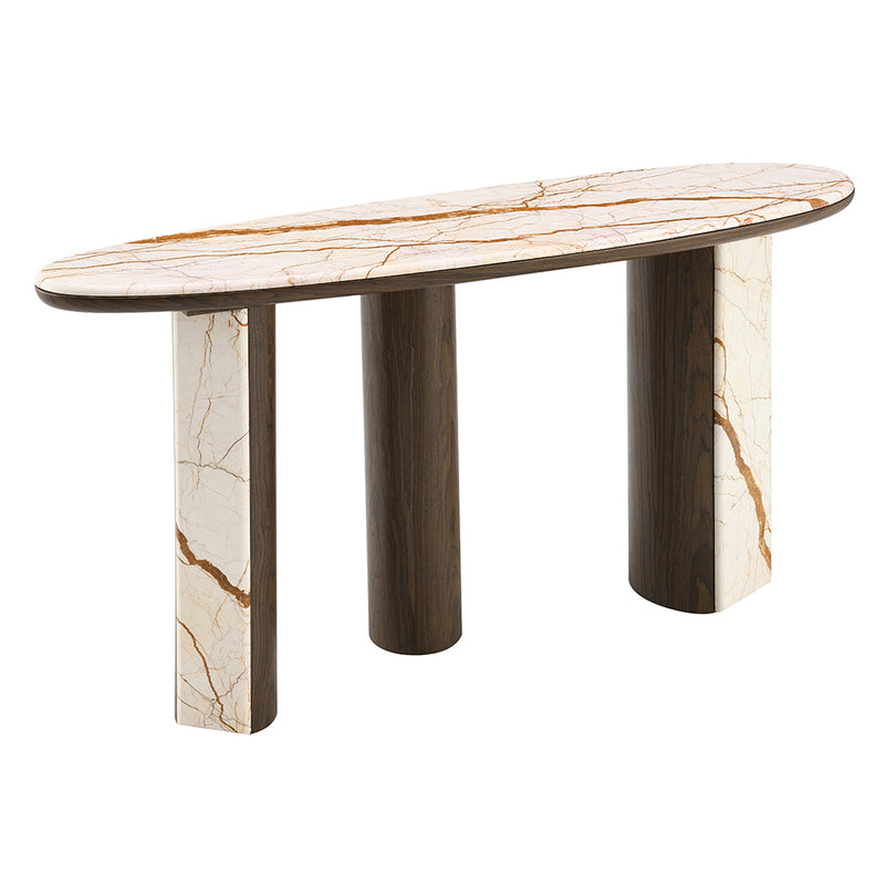 Console Table W/Marble Top