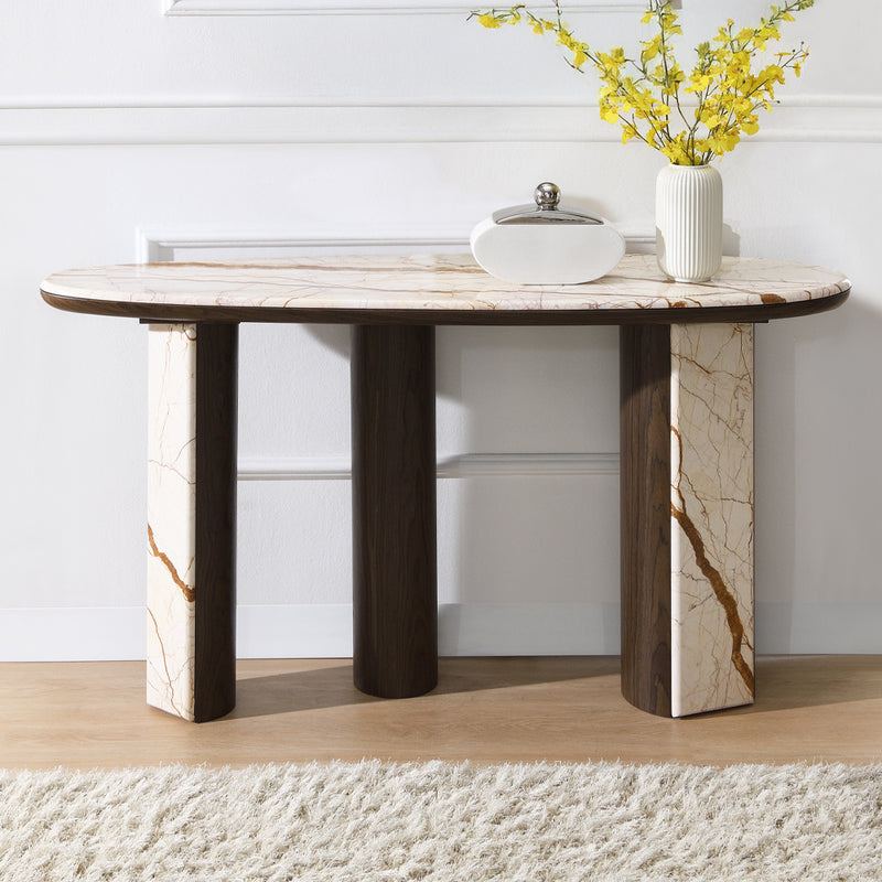 Console Table W/Marble Top