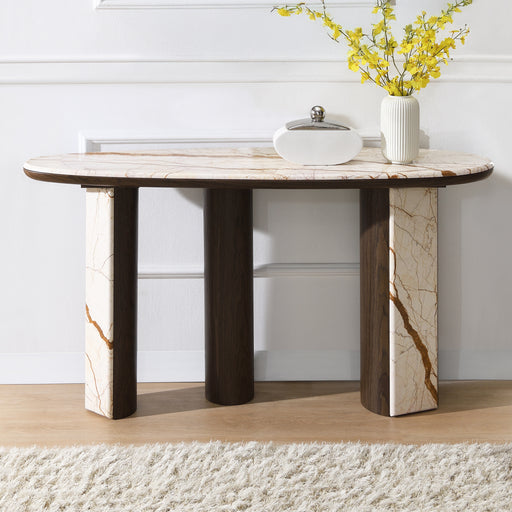 Console Table W/Marble Top