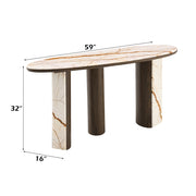 Console Table W/Marble Top