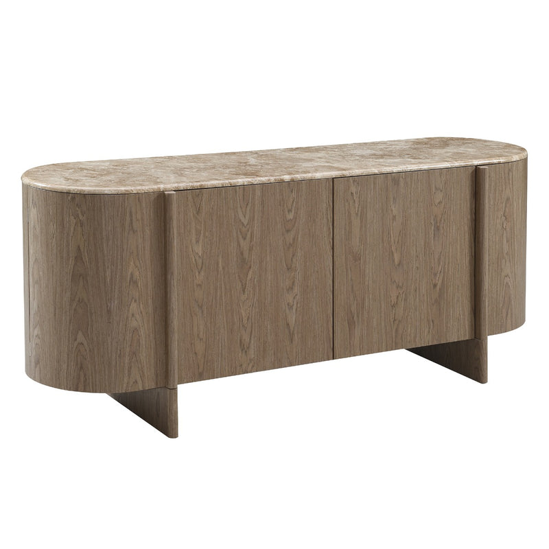 Console Cabinet w/Natural Marble