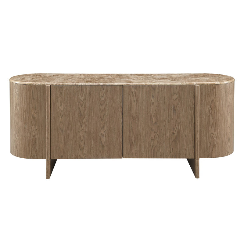 Console Cabinet w/Natural Marble