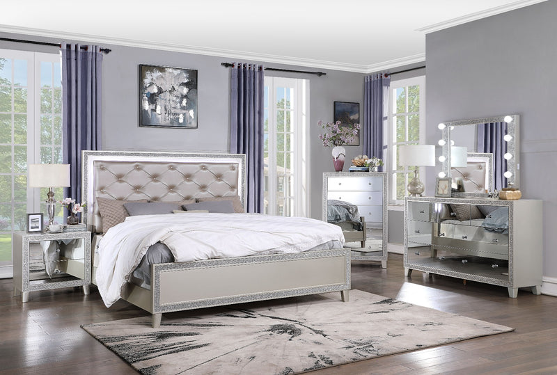 Eastern King Bed w/LED