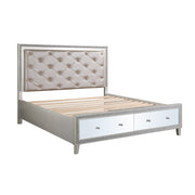 Eastern King Bed w/Storage & LED