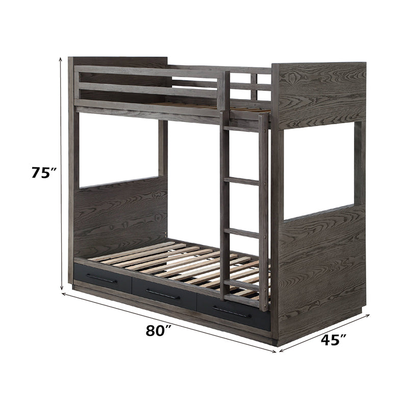 Bunk Bed (T/T) w/Storage
