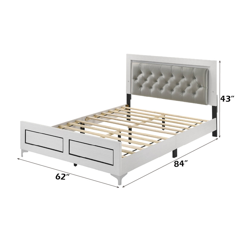Queen Bed w/LED