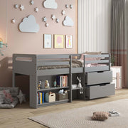 Twin Loft Bed w/Storage