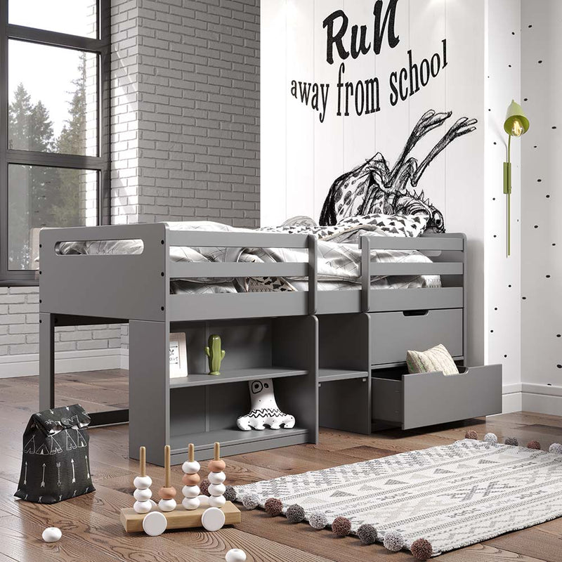 Twin Loft Bed w/Storage