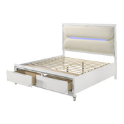 Eastern King Bed w/Storage & LED